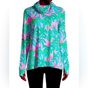 Lilly Pulitzer Palm Tree Cowlneck
Mask Top Size XL
